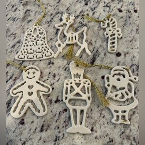 Lenox Porcelain Christmas Ornament (Lot of 6)